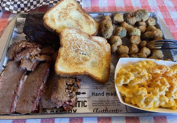 Combo Plate with Ribs & Brisket!