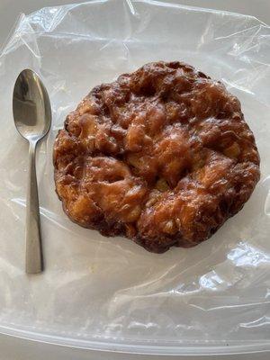 Apple fritter was huge