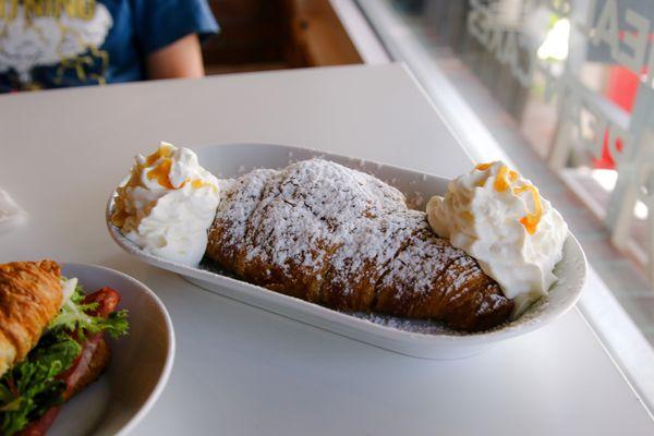 Apricot marmalade croissant