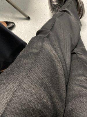 My pants have some patterns now, you can see , it used to not have these lines