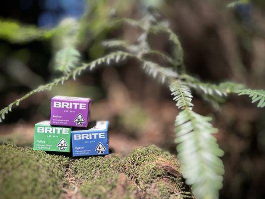 Packaging, redesign, product, photography, and website for BRITE Cannabis located out of Oakland, California