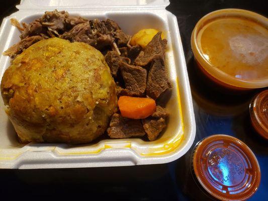 Pernil garlic mofongo