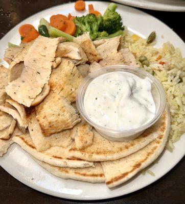 Chicken gyro plate