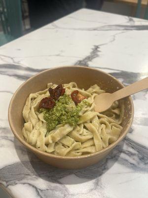 Alfredo with pesto & sun dried tomatoes