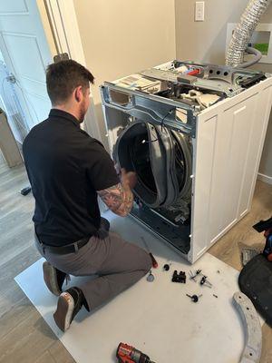 Skylar changing washer boot