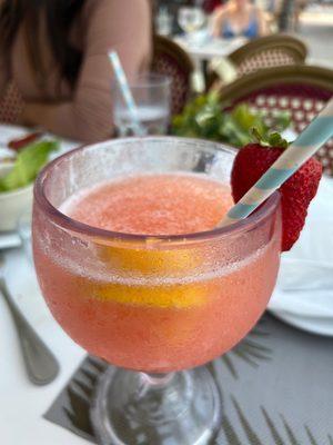 Mango and strawberry frozen magarita