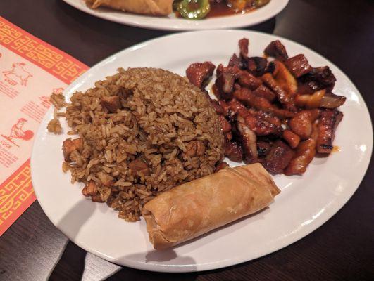 Boneless Pork, Fried Rice & Spring Roll Combo