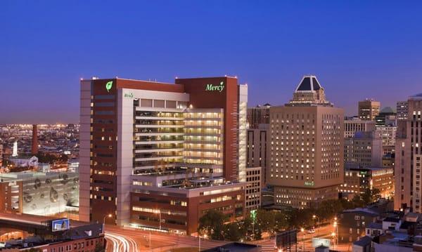 Mercy Medical Center in Downtown Baltimore, Maryland