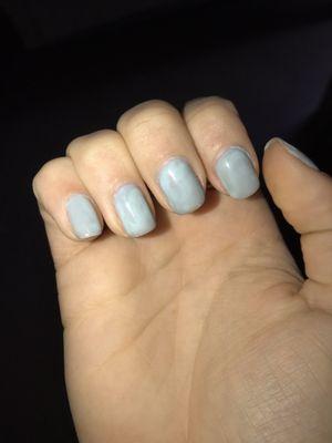 Nails changing color