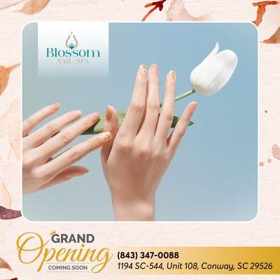 Mark your calendars for November!
We're thrilled to introduce our exclusive nail art services at our grand opening.