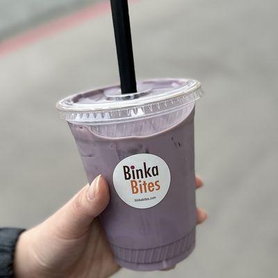 Ube latte