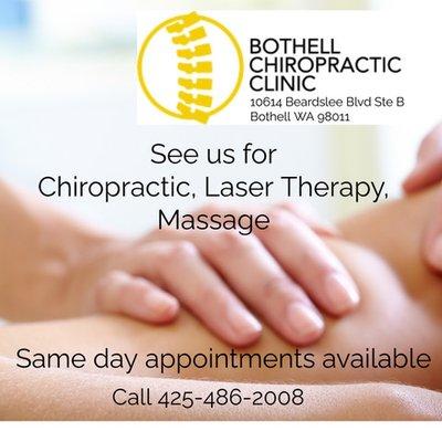 We now offer Massage!