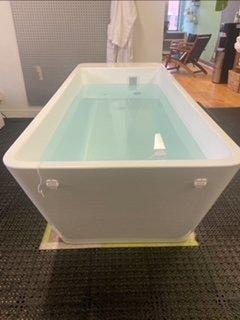 2 large cold plunge tubs 50-37 degrees Fahrenheit