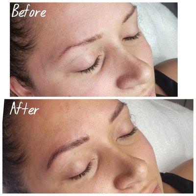 Microblading before and after