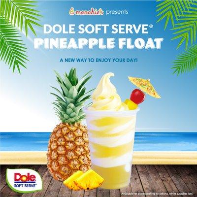 Dole Soft Serve Pineapple Float, delicious juicy yummy