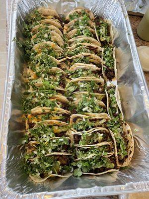 Order our taco trays for $100 yummy