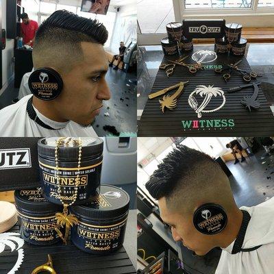 Mid baldfade scissors on top styled with our signature Tru Cutz  pomade