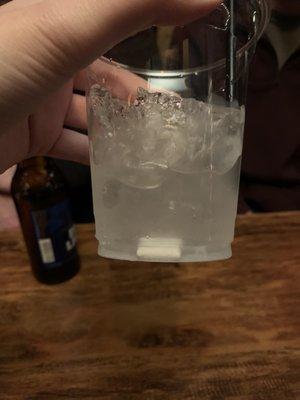 Gum in vodka soda