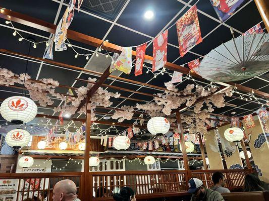 Love the cherry blossom and lanterns!