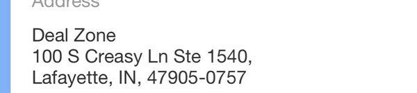 A screenshot of the return address on eBay so you can see it's the same business