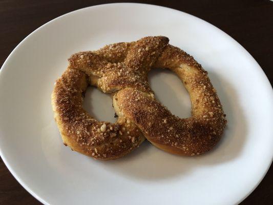 Sweet almond pretzel, $3.99