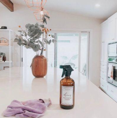 Organic home cleaning and disinfecting services in Dalla/Fort Worth Texas. Organically Maid uses probiotics and essential oils.