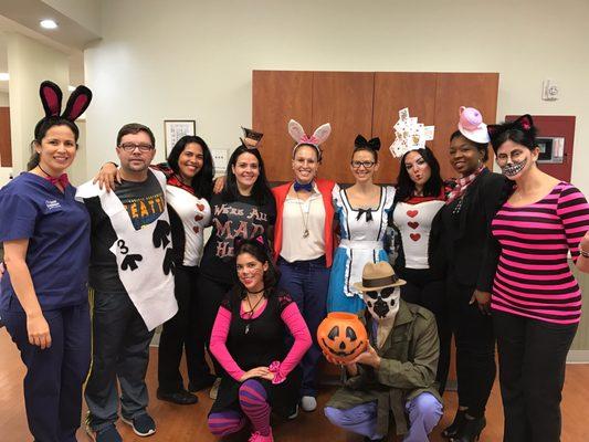 GEDC staff- Halloween 2016- Alice in Wonderland