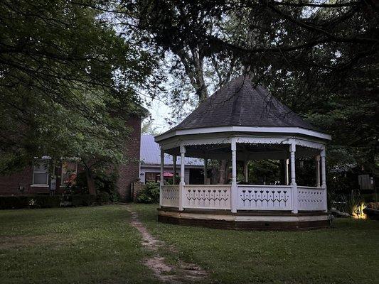 Gazebo at sunset