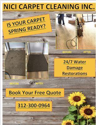 Book your spring cleaning now!!