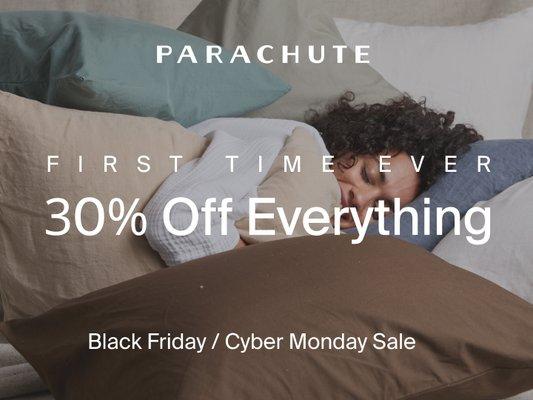 FIRST TIME EVER 30% Off Everything Black Friday/Cyber Monday Sale 
11/19/2024-12/3/2024