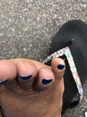 After receiving my deluxe pedicure yesterday