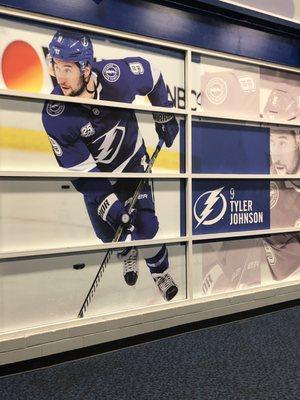 Great pic of Tyler Johnson adorns out pro shop