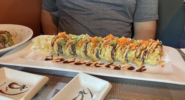 Grandson's dinner choice:  Dragon Roll