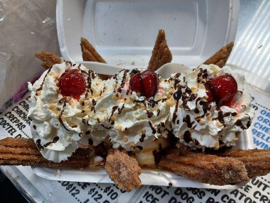 Churro sundae