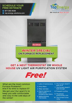 Winter Special on new Furnace installation