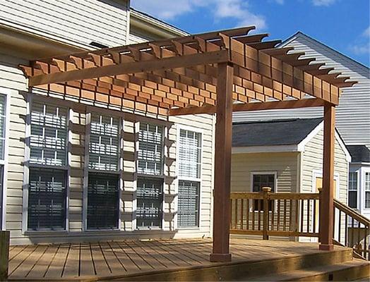 Cedar pergola Spotsylvania Virginia