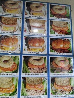 Sandwich menu 3