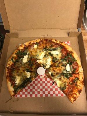 Extra-LG hand-tossed Spinach & Ricotta!