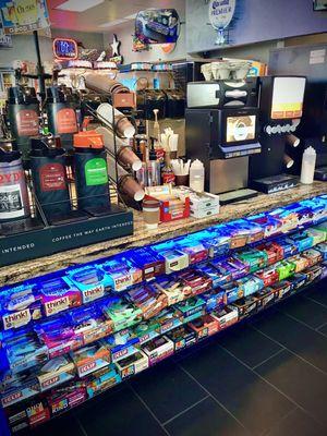 An impressive array of protein bars