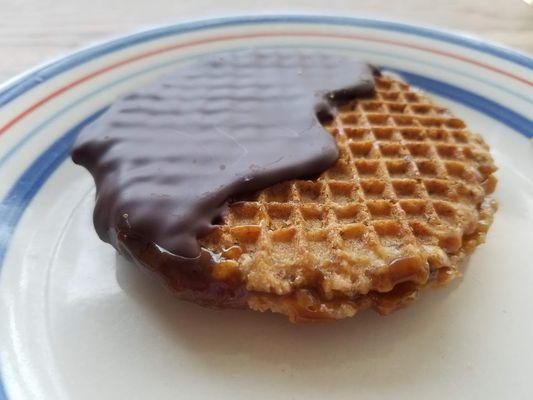 Chocolate-Dipped Caramel Waffles