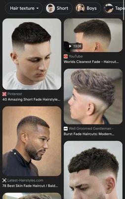 These are nice examples of fades.