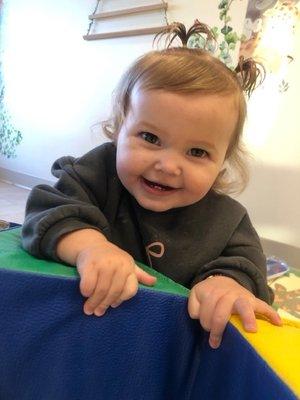 One happy baby at daycare