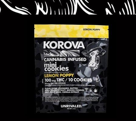 KOROVA MINI COOKIES LEMON POPPY SEED