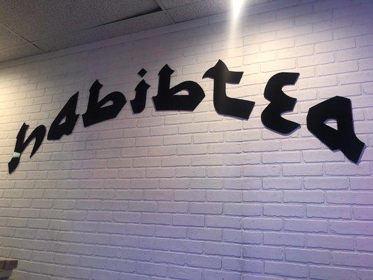 Habibtea sign inside