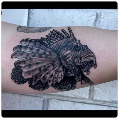 Lion Fish by Greg Harris 
@HallowedPointTattoo