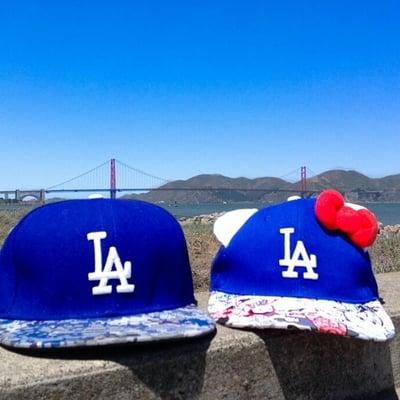 My first and second Dodger caps done by Bespoke