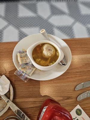 Matzo ball soup