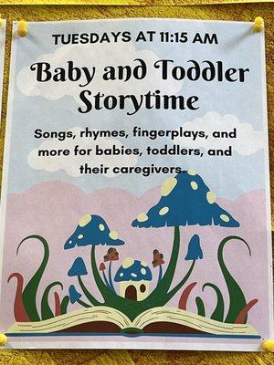 Golden Gate Valley Library baby & toddler weekly event!