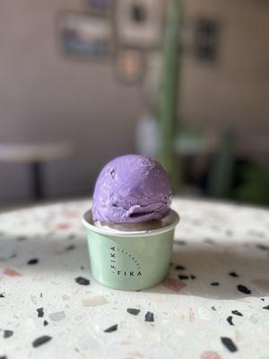 Ube Ice Cream and Hokkaido Milk Tea Ice Cream