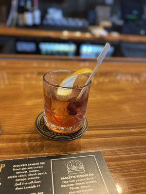 Old fashioned- add cherries